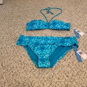 Blue Rod Beattie tie dye swimsuit. Top size 8 bottoms size 10